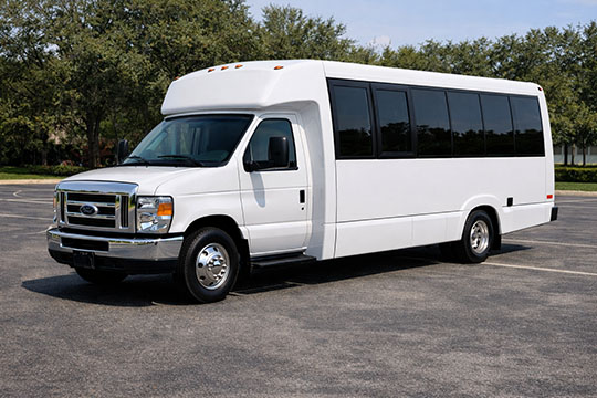 18-passenger minibus available for charter in Sugar Land, TX
